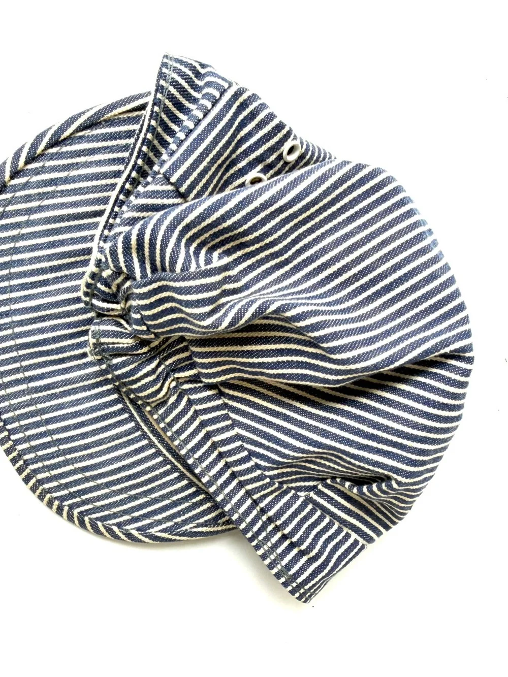 Vintage D&RGW Narrow Gauge Kids Railroad Cap, Striped, with Patch, Durango